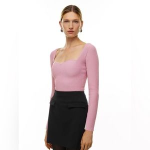 Babaton Sculpt Knit Sweetheart Longsleeve Sweaters